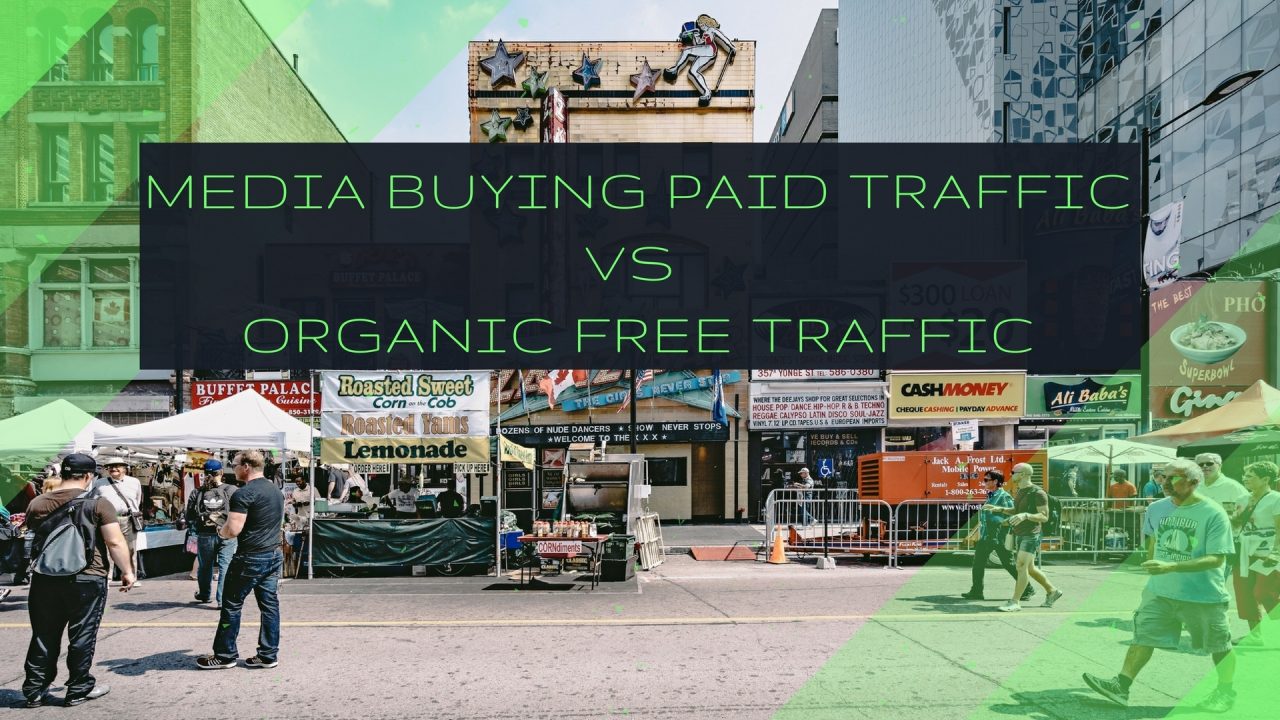paid traffic from media buying vs free organic traffic