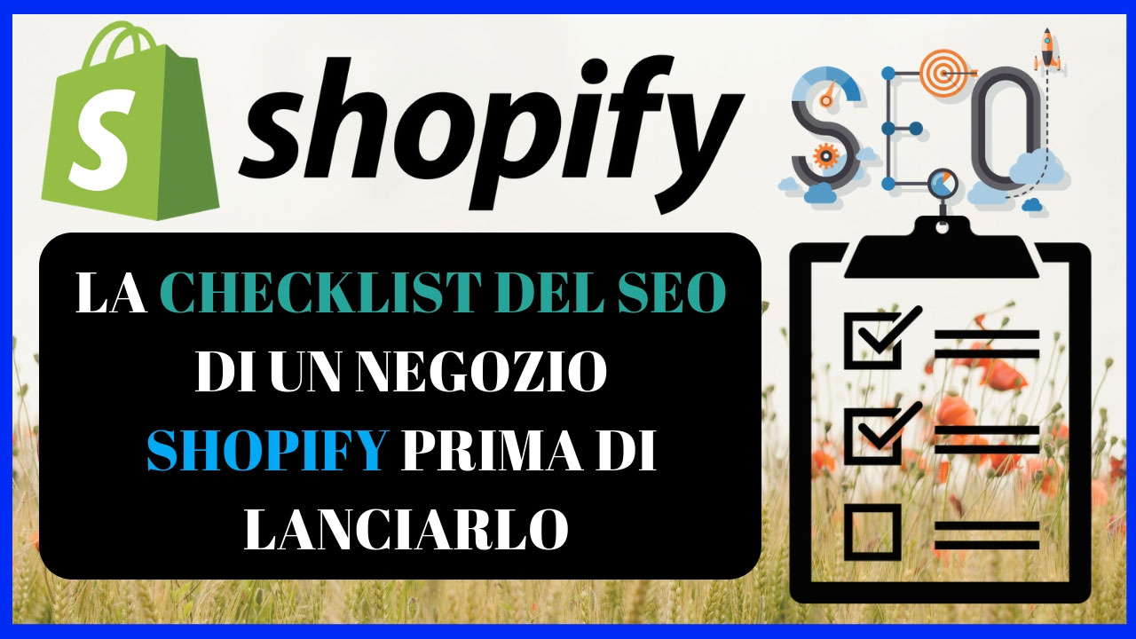 checklist seo negozio shopify