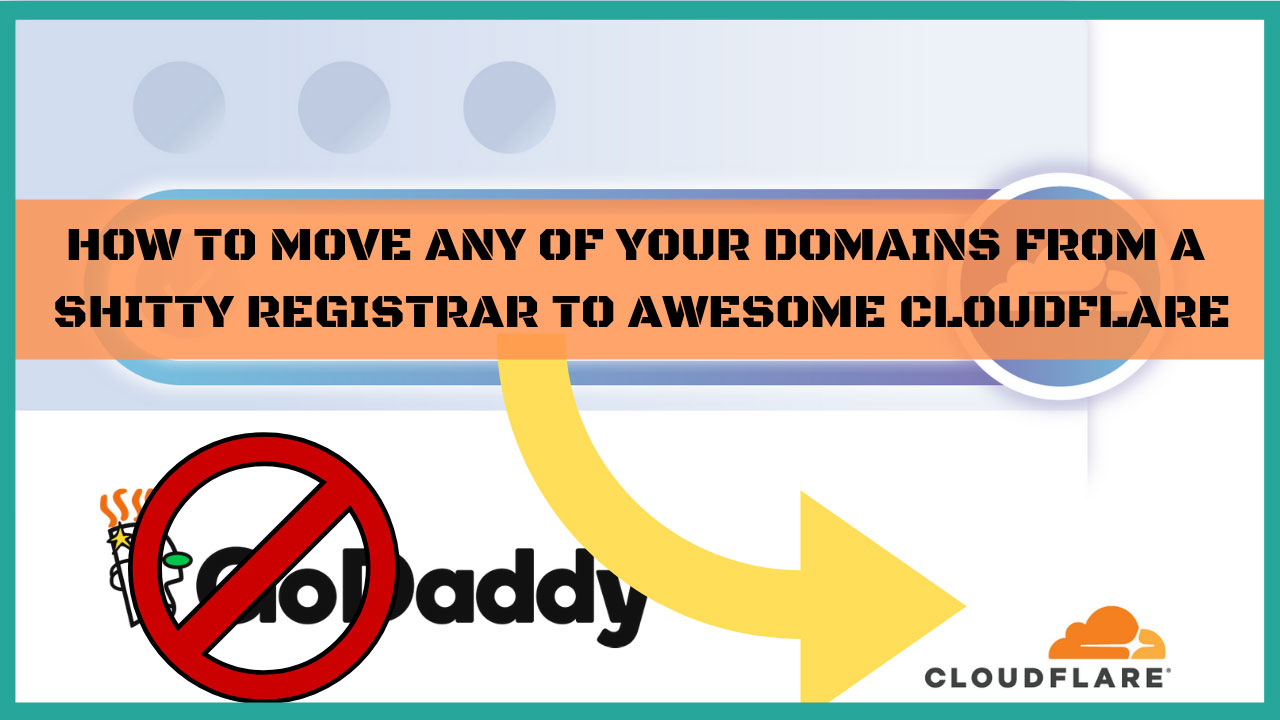 how to move to cloudflare registrar